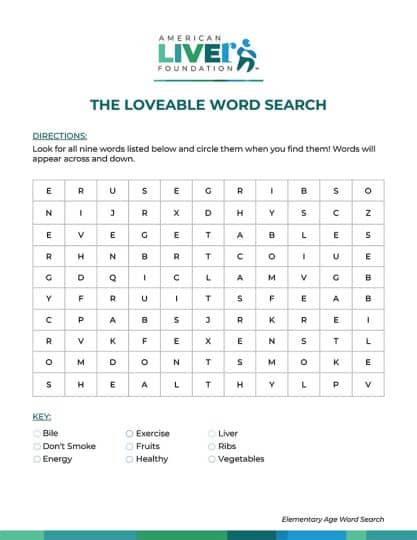 Word Search for Elementary Students