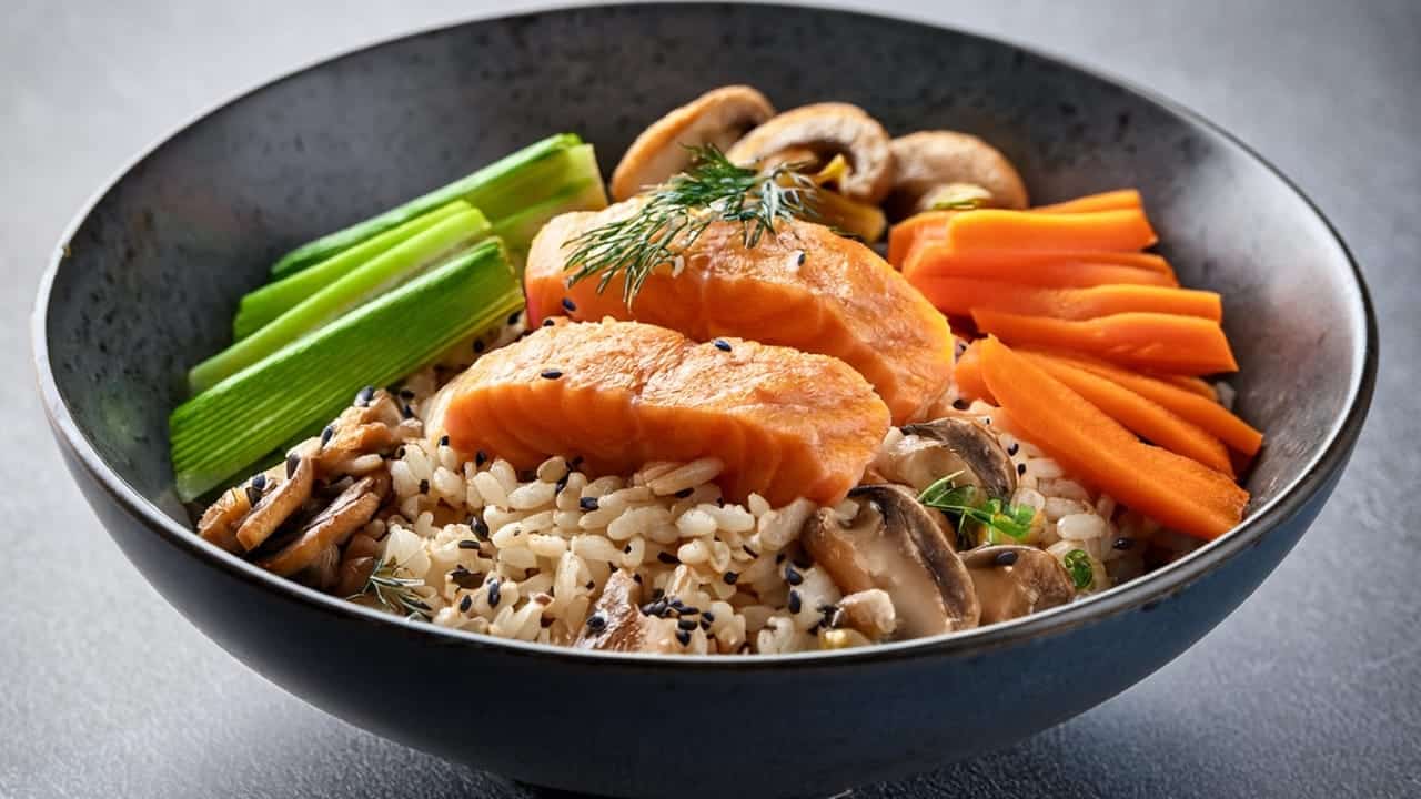 Brown Rice and Salmon Bowl - American Liver Foundation