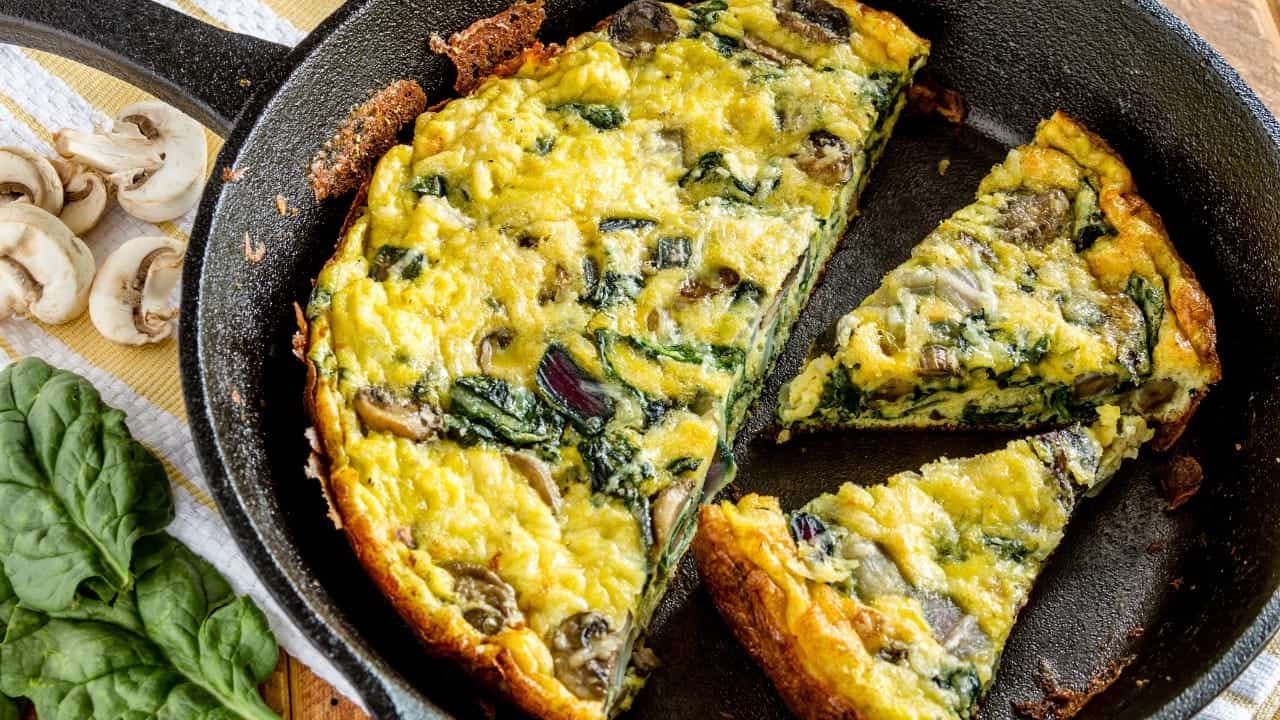 Spinach and Mushroom Frittata - American Liver Foundation